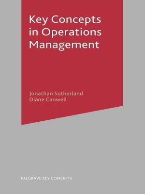 cover image of Key Concepts in Operations Management